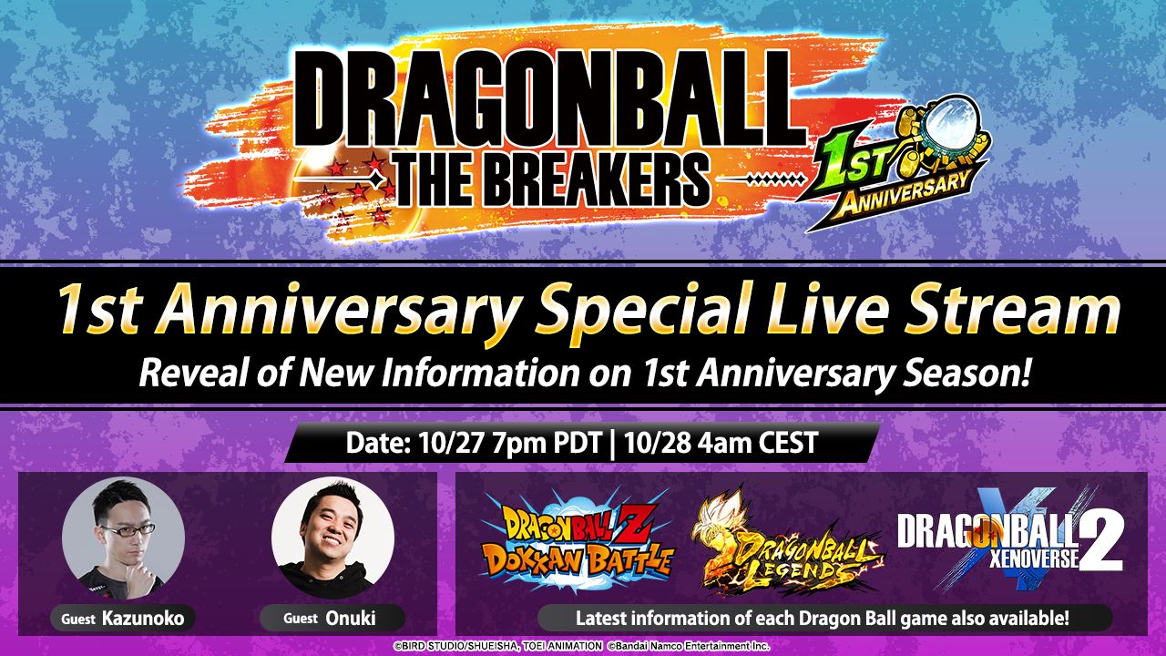 ¡La temporada 4 de DRAGON BALL: THE BREAKERS está a la vuelta de la esquina! ¡Nueva información revelada en la transmisión especial del primer aniversario con 4 juegos de Dragon Ball !
