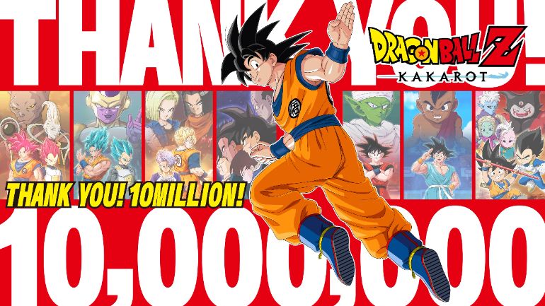 DRAGON BALL Z: KAKAROT ¡Alcanza los 10 millones de unidades vendidas en todo el mundo!