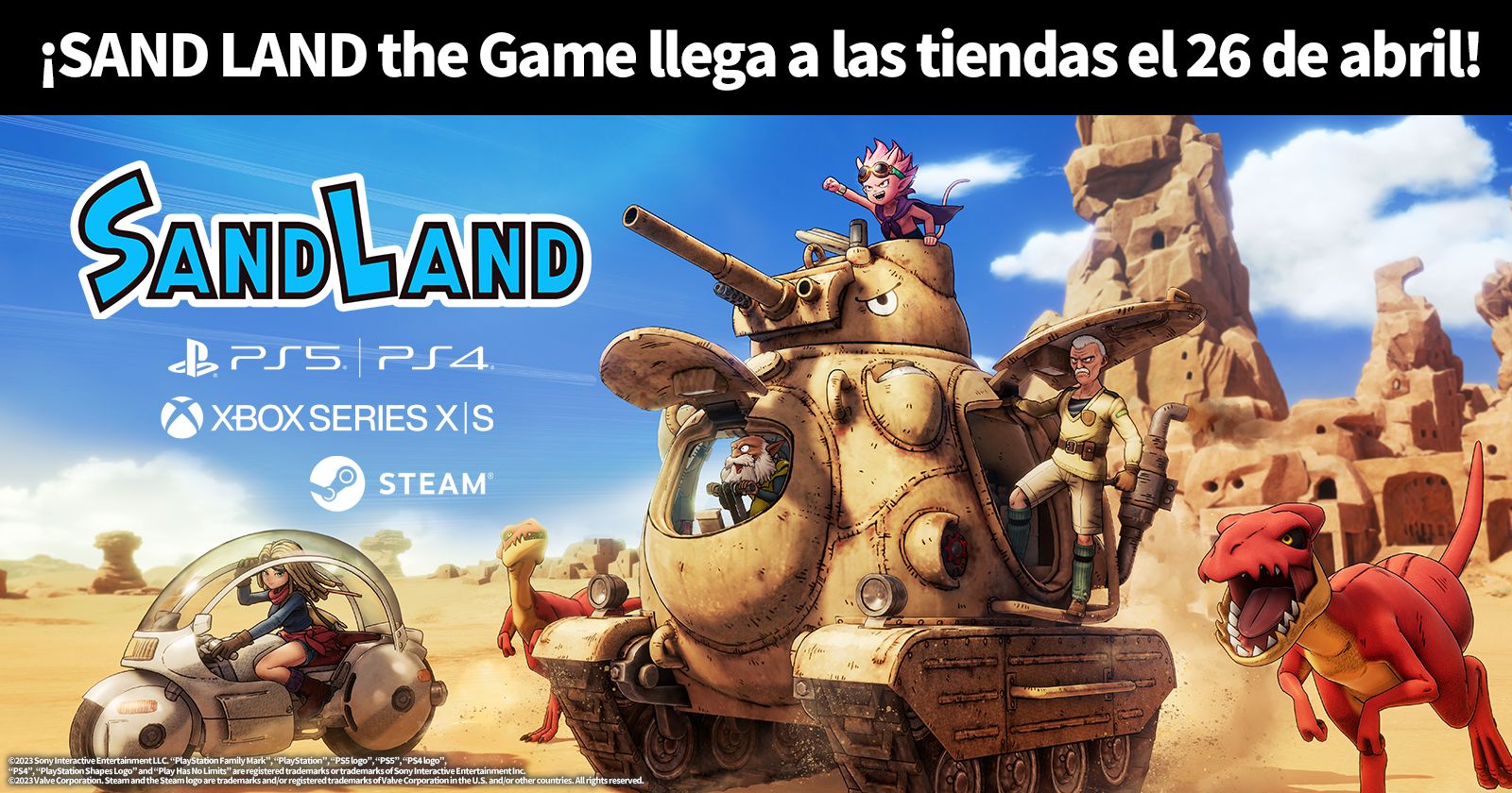 ¡Por fin, el juego SAND LAND se lanza el viernes 26 de abril!