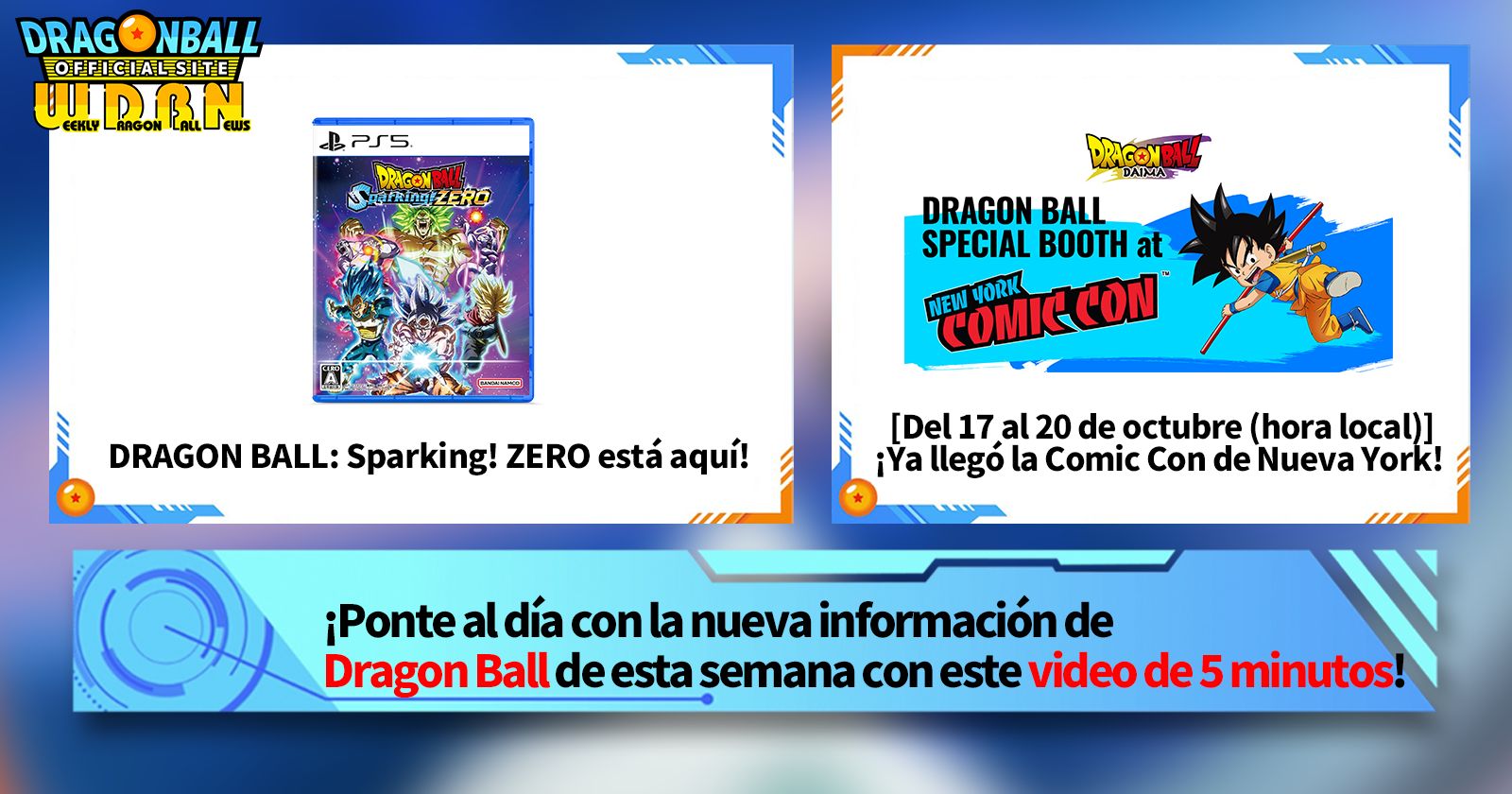 [14 de octubre] ¡Transmisión Noticias semanales de Dragon Ball !