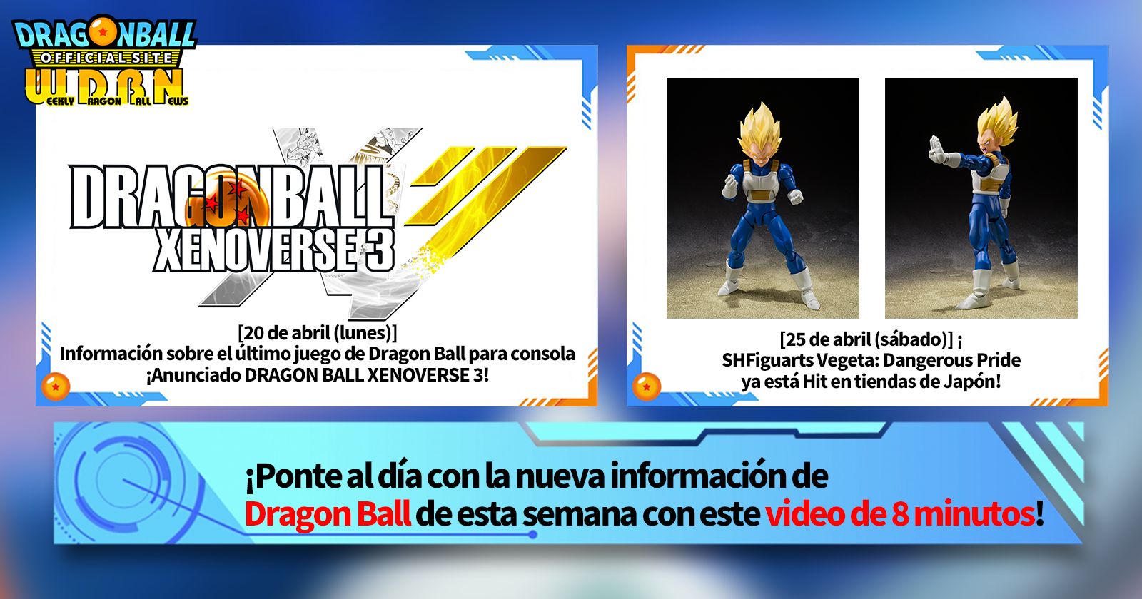 [27 de abril] ¡Noticias semanales de Dragon Ball !