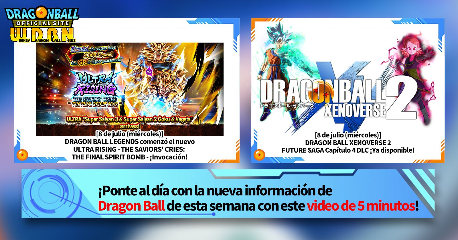 [13 de julio] ¡Noticias semanales de Dragon Ball !
