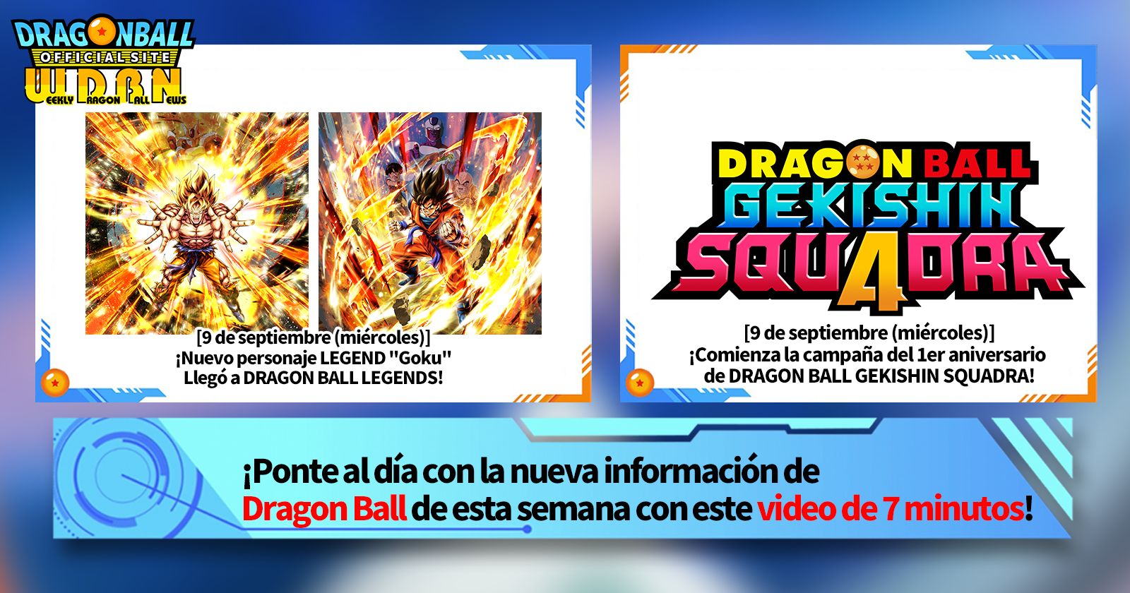 [14 de septiembre] ¡Noticias semanales de Dragon Ball !