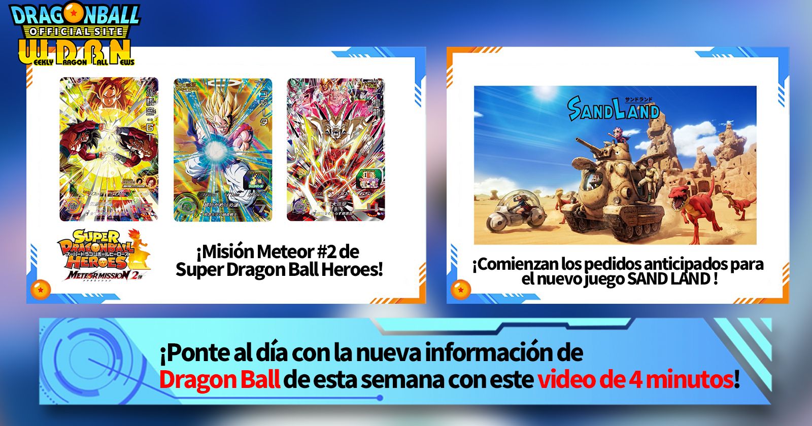 [15 de enero] ¡Transmisión Noticias semanales de Dragon Ball !
