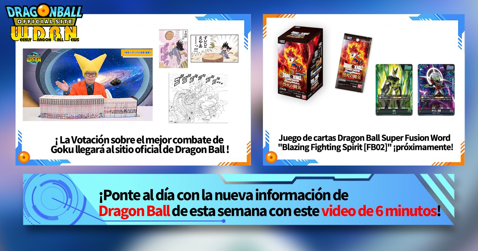 [6 de mayo] ¡Transmisión Noticias semanales de Dragon Ball !