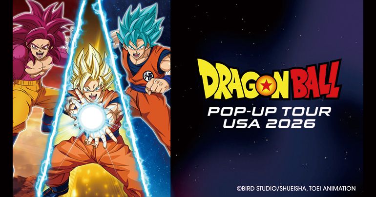 ¡El Dragon Ball Pop-Up Tour USA 2026 comienza el 6 de febrero, hora local!