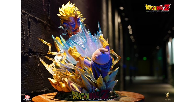 ¡La figura de la estatua de Super Saiyan 3 Goku VS Majin Buu lanza en China!