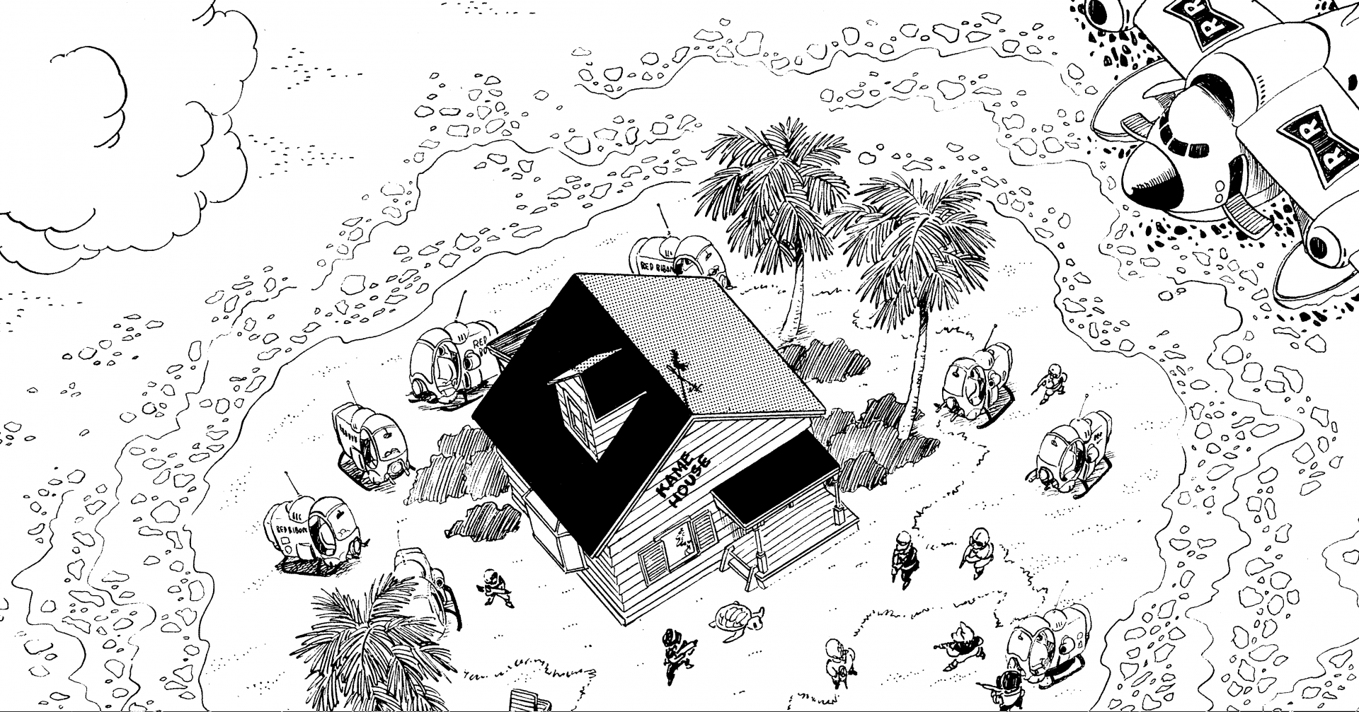 〜 Investigación en profundidad sobre el manga de Dragon Ball: archivo n.º 018〜 Cuaderno de viaje por el mundo: Área de Kame House