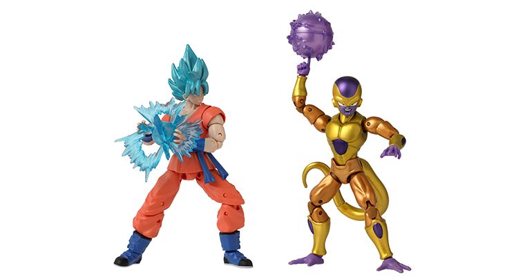 ¡El juego de dos figuras Super Saiyan Blue Goku y Golden Frieza a la línea Dragon Stars Series Battle Pack !