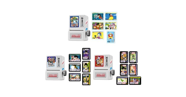 Mini-Mini Carddass: Dragon Ball Carddass sale a la venta! ¡Vuelven las Máquinas de cartas de tamaño mini-mini de estilo retro!