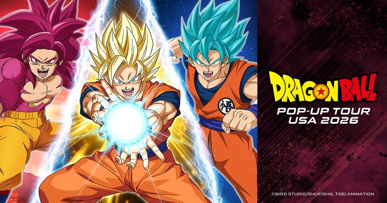 ¡ El Dragon Ball Pop-Up Tour USA 2026 se realizará en febrero!